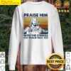 praise him with the strings jesus player violin vintage sweater