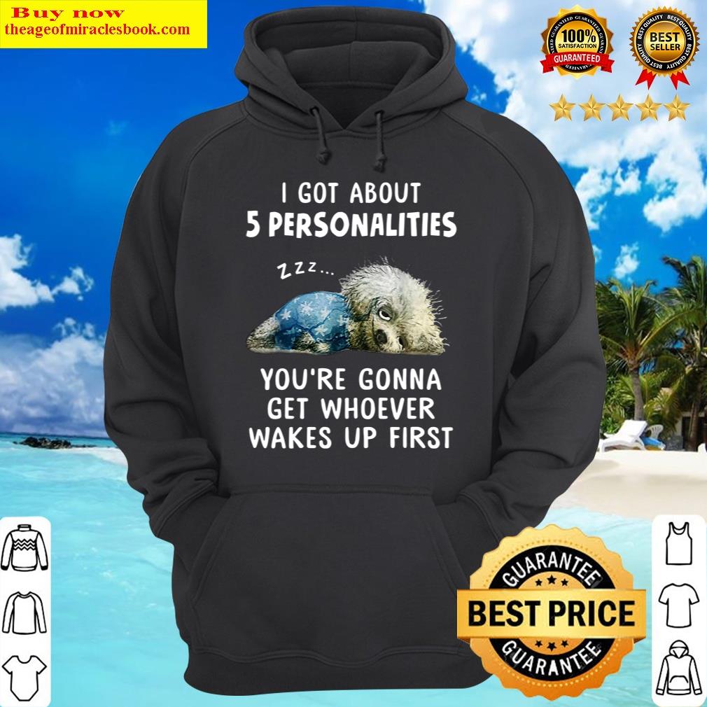 shih tzu i got about 5 personalities youre gonna get whoever wakes up first hoodie