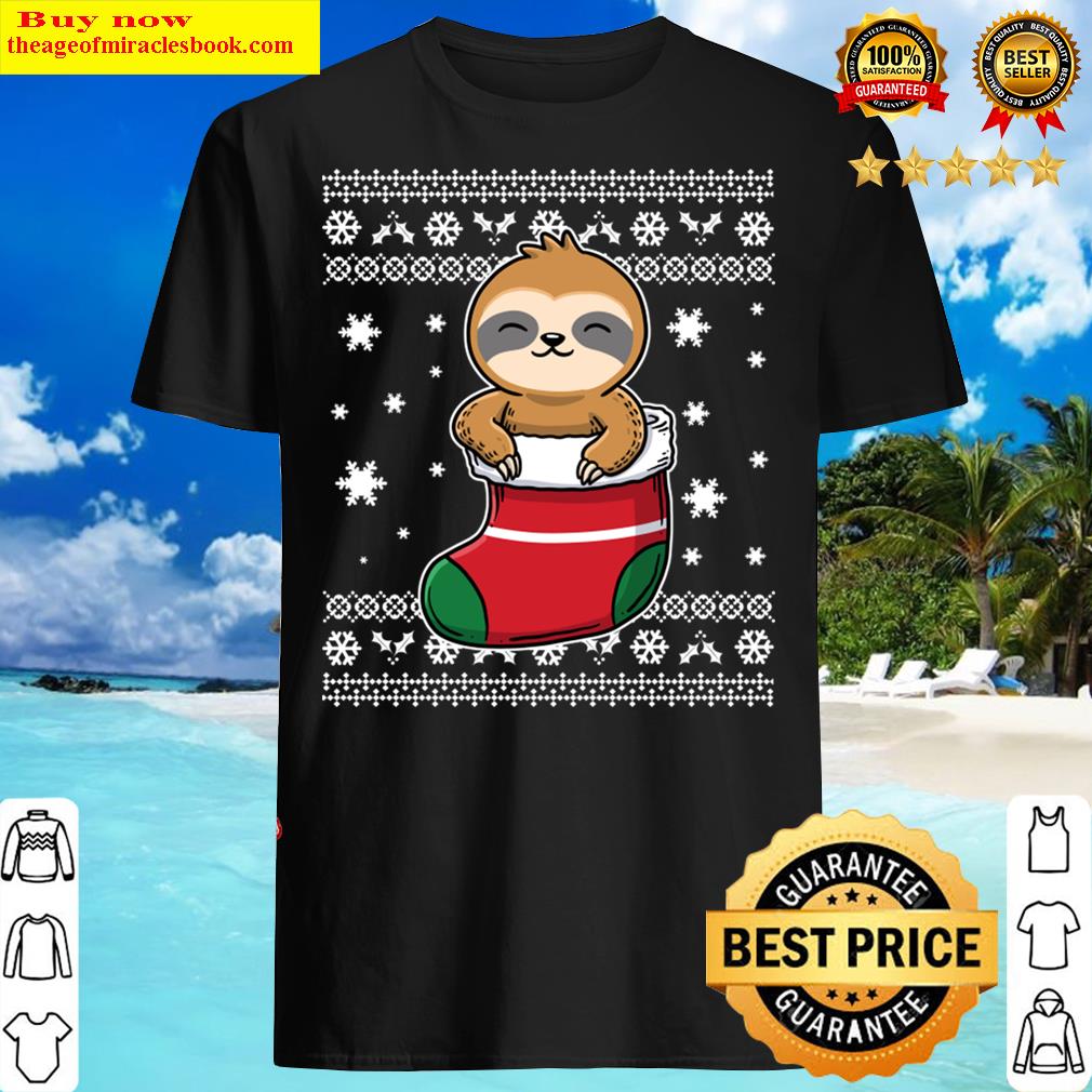 Sloth Funny Ugly Christmas Sweater Gift Shirt