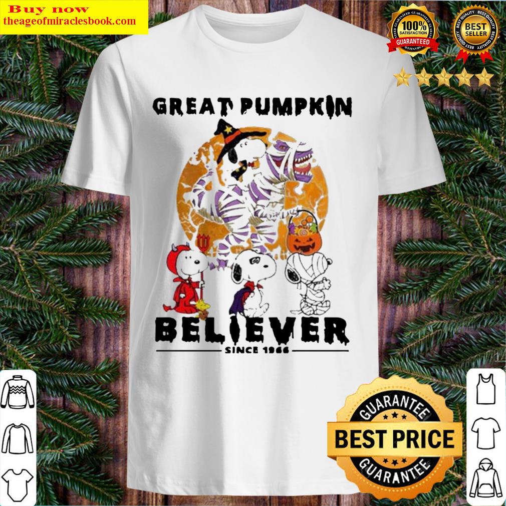 Snoopy And Woodstock Walking Great Pumpkin Believer Halloween