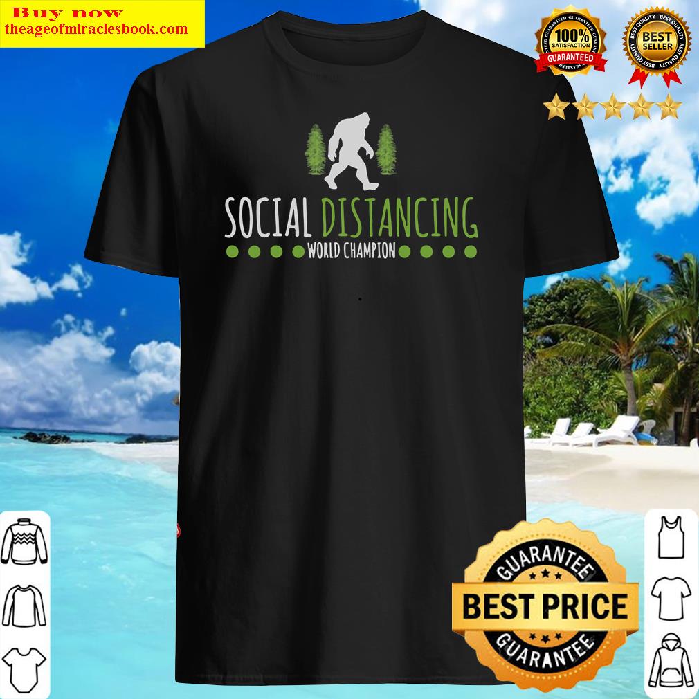 Social Distancing Weltmeister Big Foot Design Shirt Shirt