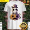 spooky jack scary pumpkin halloween light t shirt shirt