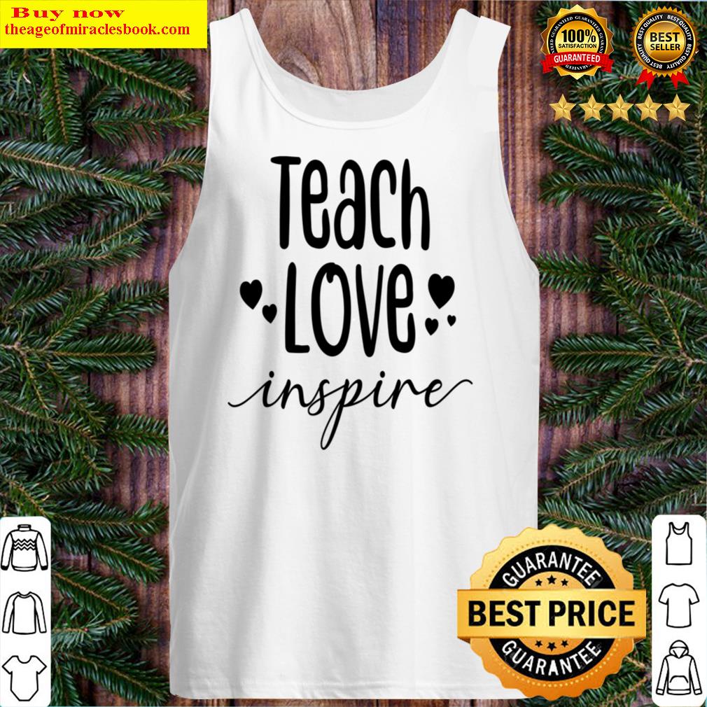 Teach Love Inspire Black Tank Top