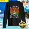 thanksgiving llama be grateful and give thanks sweater