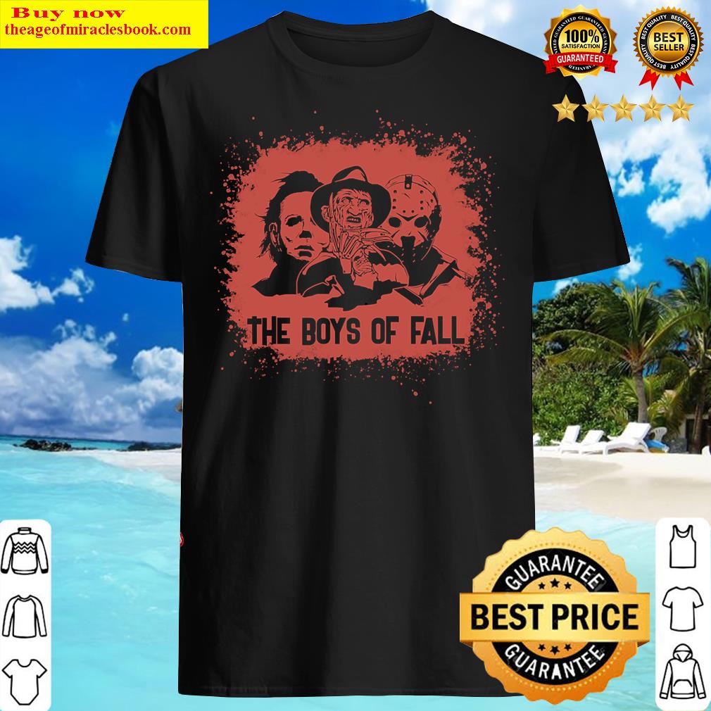 The Boys Of Fall Bleached Halloween Horror Movies Shirt
