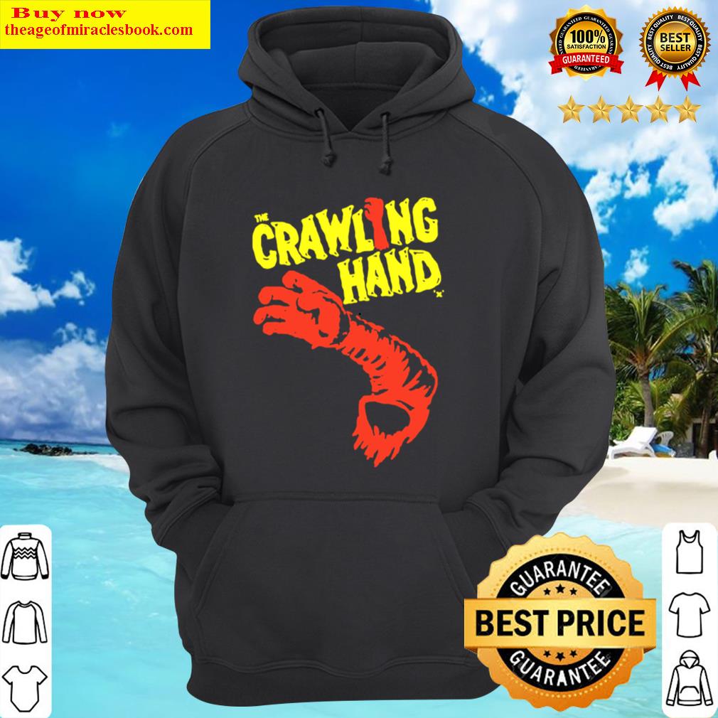 the crawling hand horror halloween hoodie