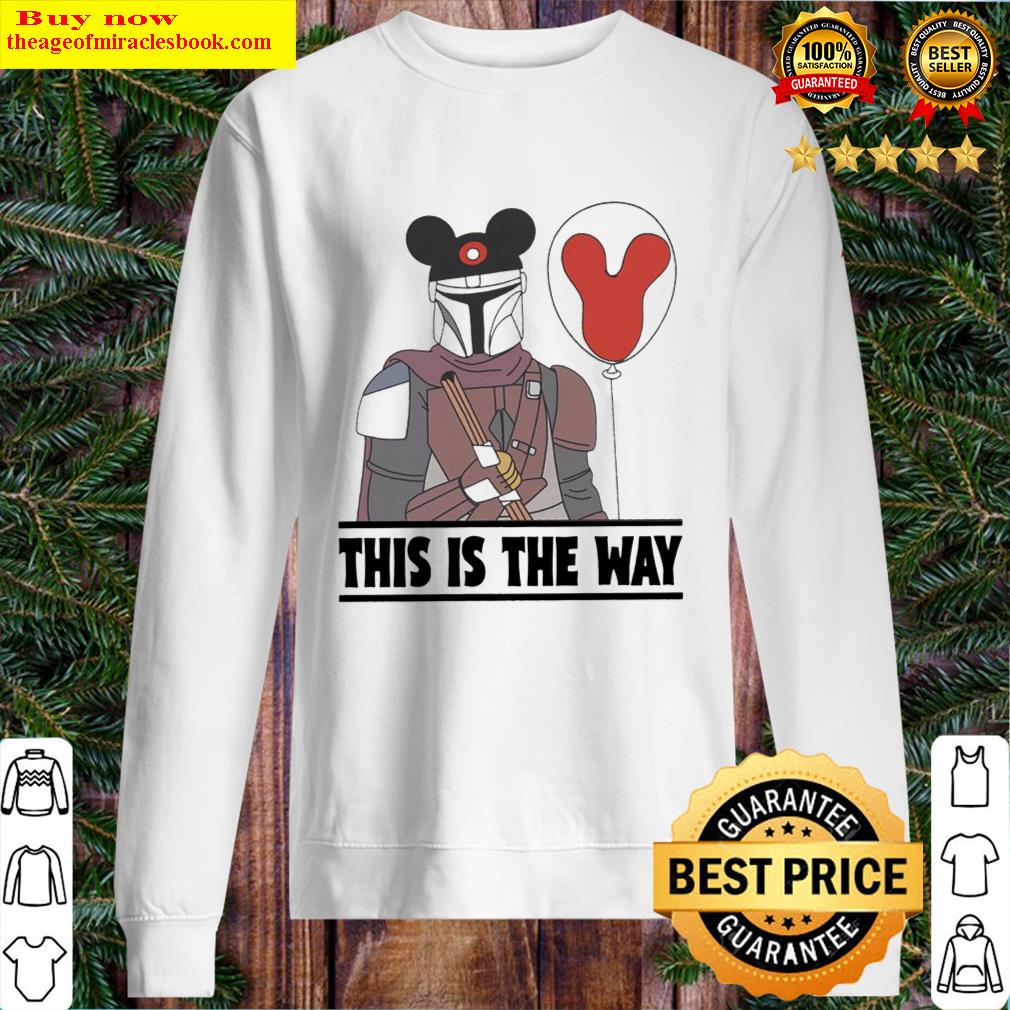 the mandalorian hat mickey this is the way sweater