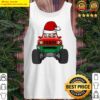 truck pug santa christmas pajama dog lover gift tank top