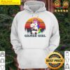 unicorn gamer girl vintage hoodie