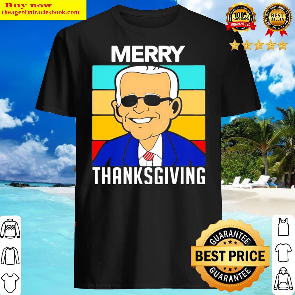 Vintage Joe Biden Merry Thanksgiving Shirt