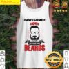 wh awesome coopers tattoo beard tank top
