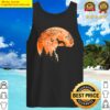 whippet and moon silhouette dog lover halloween tank top
