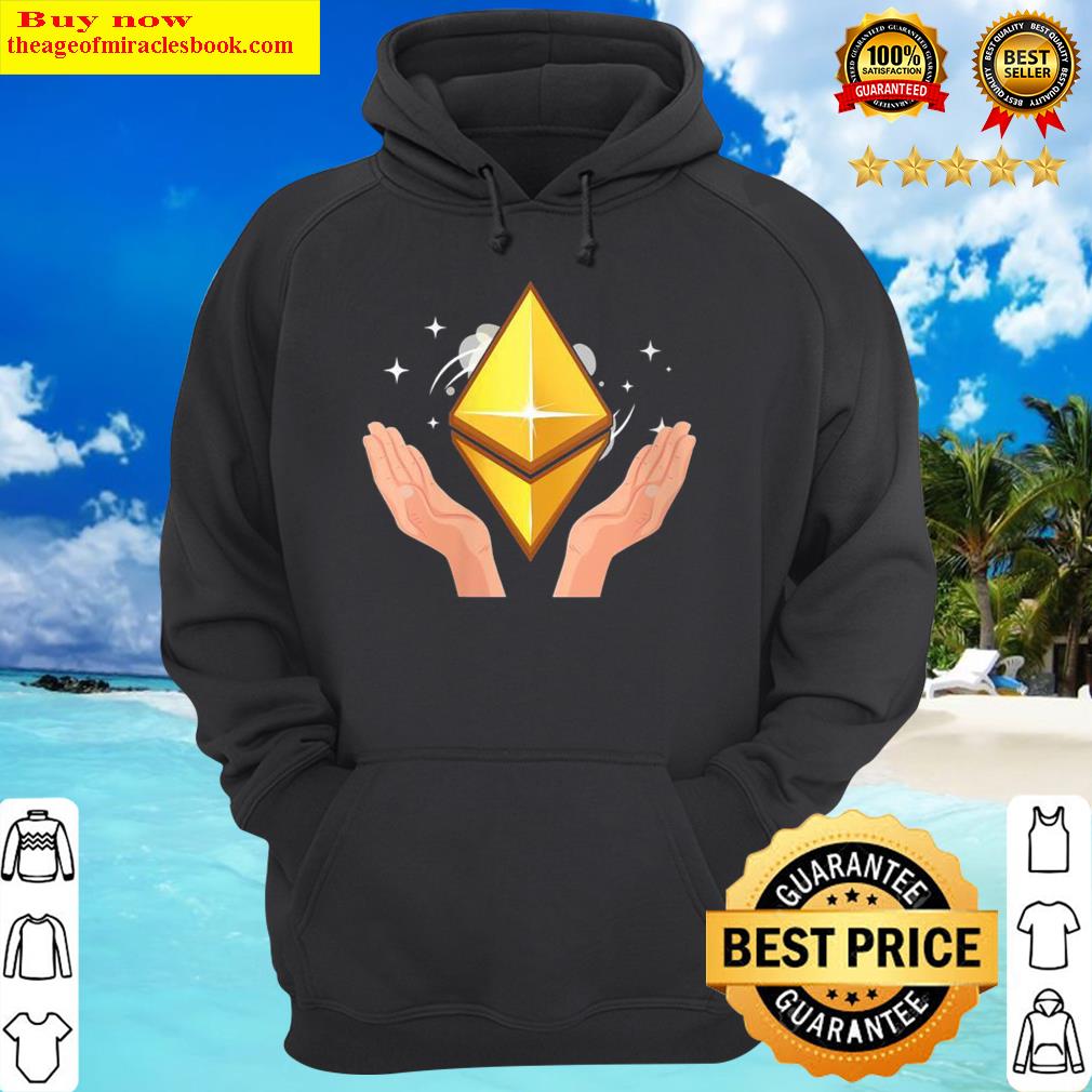 womens ethereum hands holding cryptocurrency money eth invest hoodie