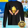 womens ethereum hands holding cryptocurrency money eth invest sweater