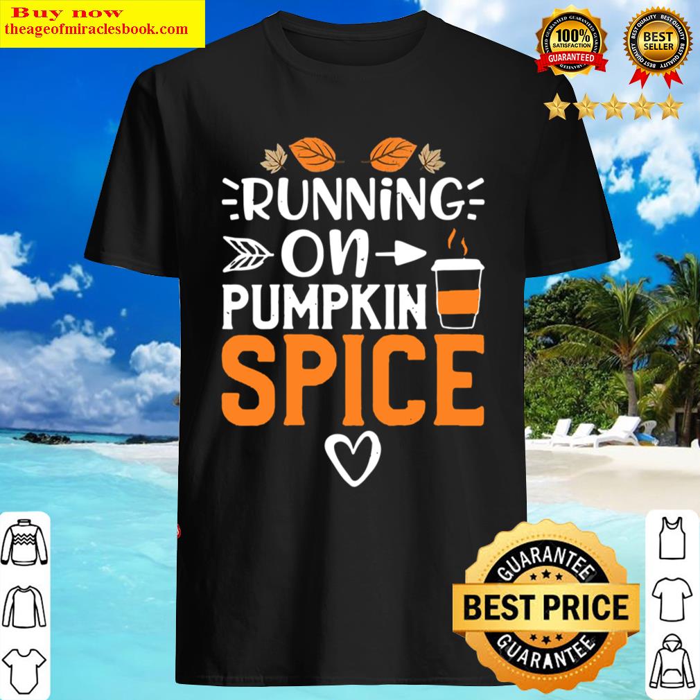 Womens Funny Pumpkin Spice Running On Pumpkin Spice – Pumpkin V-neck Shirt