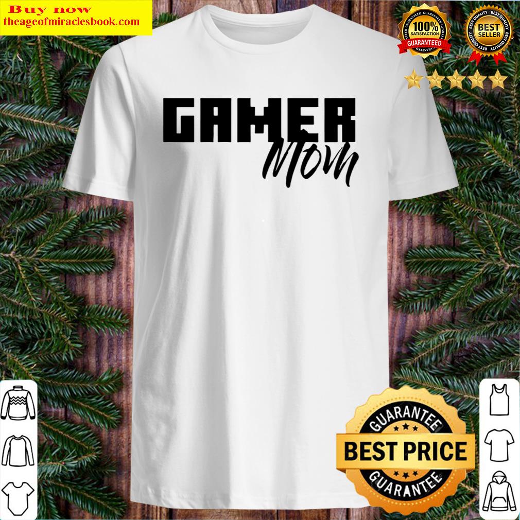 Womens Gamer Mom Online Block Game Graphic Shirt