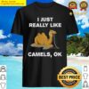 womens i just really like camels ok funny camel gift v neck shirt