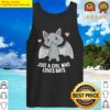 womens just a girl who loves bats v neck tank top