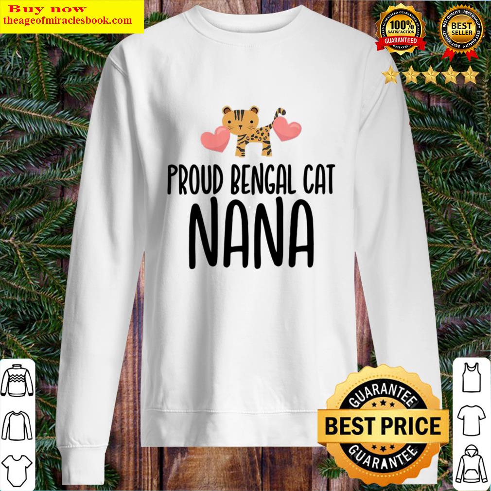 womens proud bengal cat nana cute bengal cat sweater