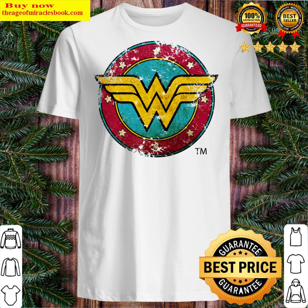 Wonder Woman Logo Distressed Shirt