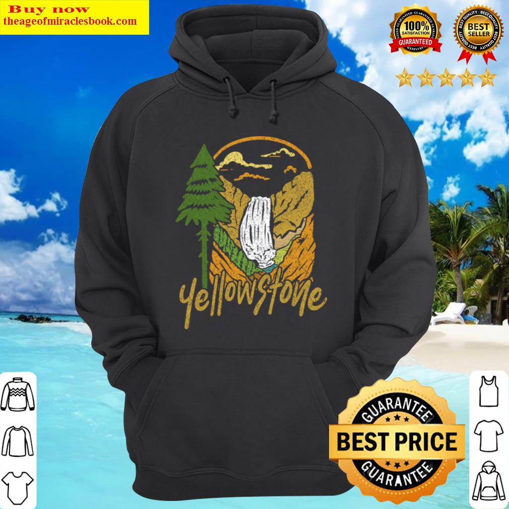 yellowstone mountain forest hiking camping hoodie