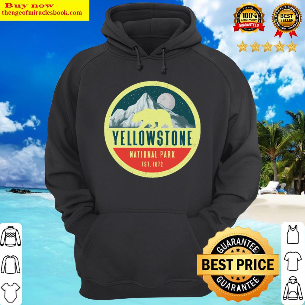 Yellowstone National Park Adventure Grizzly Bear Hoodie