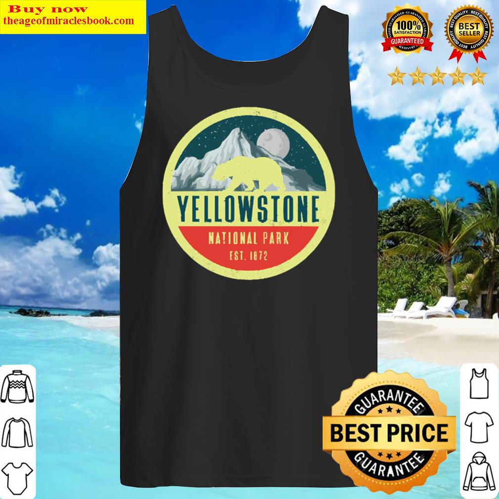 Yellowstone National Park Adventure Grizzly Bear Tank Top