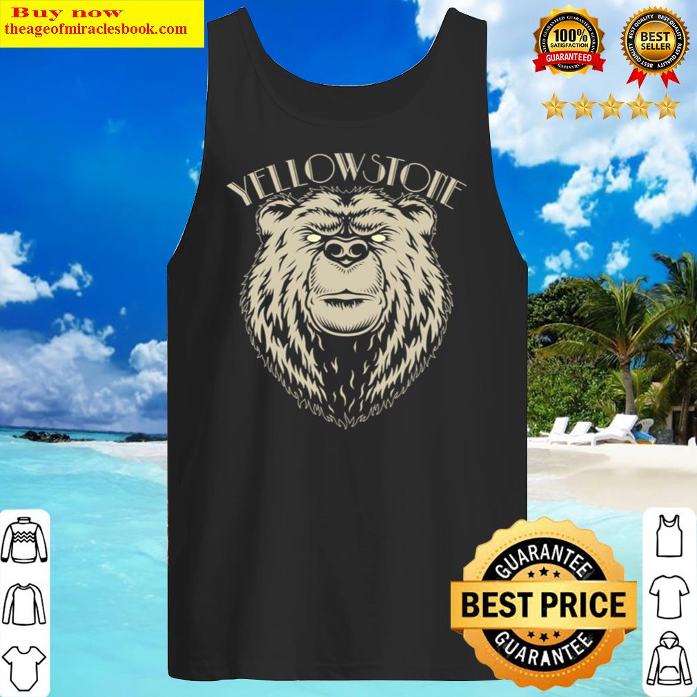 yellowstone national park grizzly bear tank top