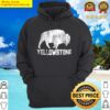 yellowstone national park vintage bison gifts hoodie