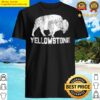 yellowstone national park vintage bison gifts shirt