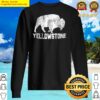 yellowstone national park vintage bison gifts sweater