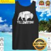 yellowstone national park vintage bison gifts tank top