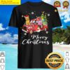 yorkshire terrier red truck merry christmas dog shirt