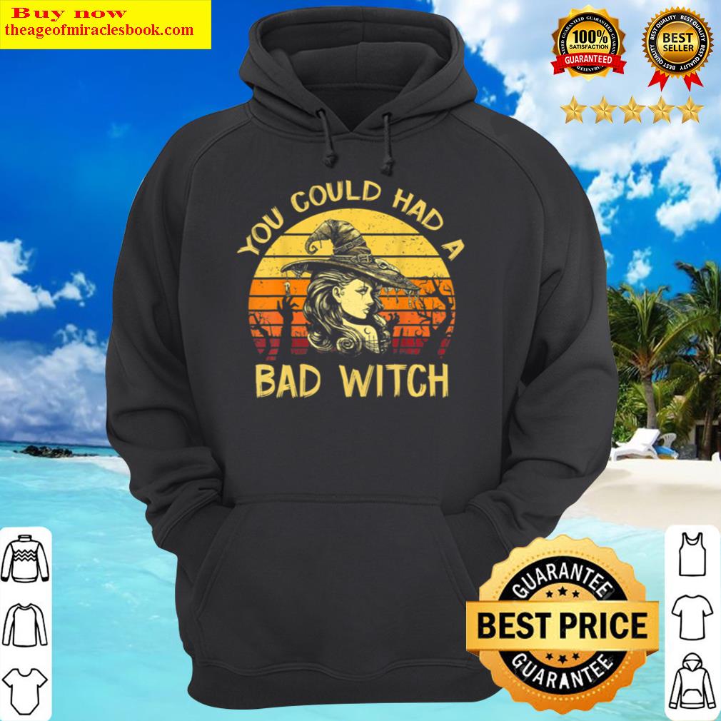 you could had a bad witch vintage witch vibes hoodie