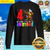 youth 4th birthday party dabbing eagle 4 years old girls boys sweater