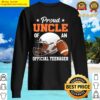 13th birthday proud uncle football of an official teenager sweater