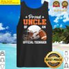 13th birthday proud uncle football of an official teenager tank top