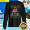 2021 first christmas as a daughter in law announcement ugly long sleeve sweater