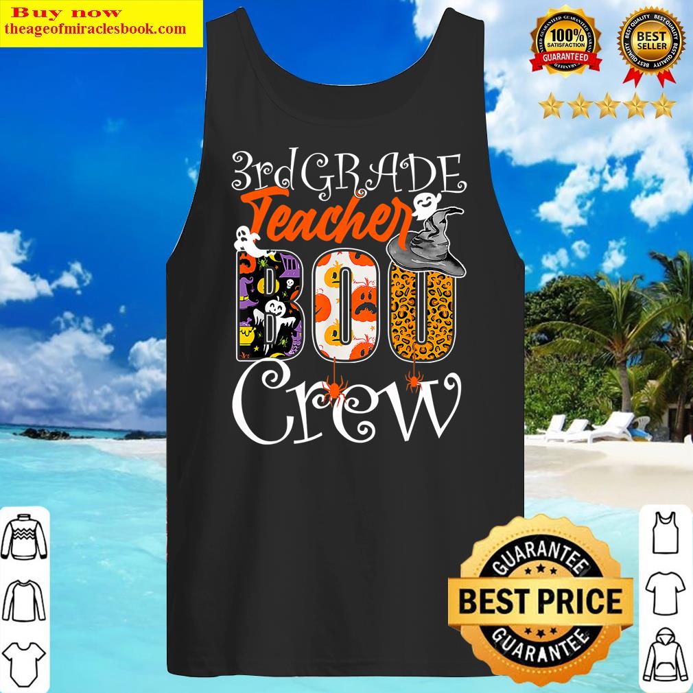 3rd Grade Teacher Boo Crew Halloween Third Grade Teacher Shirt Tank Top