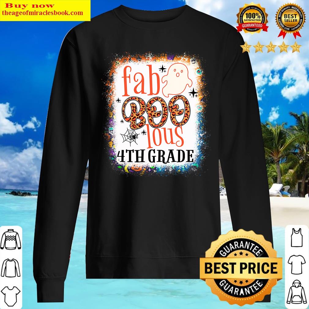 4th Grade Boo Crew Fourth Grade Teacher Students Halloween Shirt Sweater