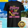 50 year old gifts stepping into 50th birthday like a boss premium shirt
