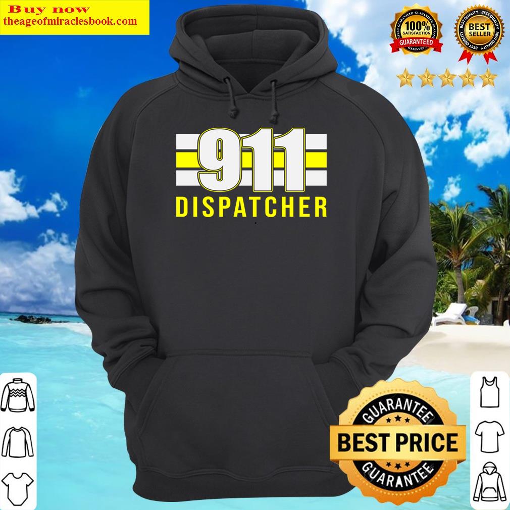 911 dispatcher thin gold line hoodie