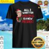 all i want for christmas is a new president trump santa tank top shirt