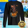 american football skeleton halloween pumpkin bat sweater