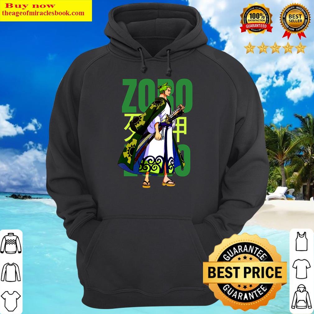 anime lover zoro one piece hoodie