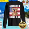 anti biden social club dog lovers sweater
