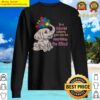 autism in a world you can be anything be kind elephant kids tank top sweater