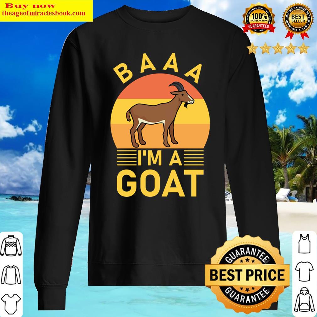 Baaa I'm A Goat Funny Halloween Party Animal Costume Shirt Sweater