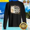 bad witch vibes peace hand girl witches halloween sweater