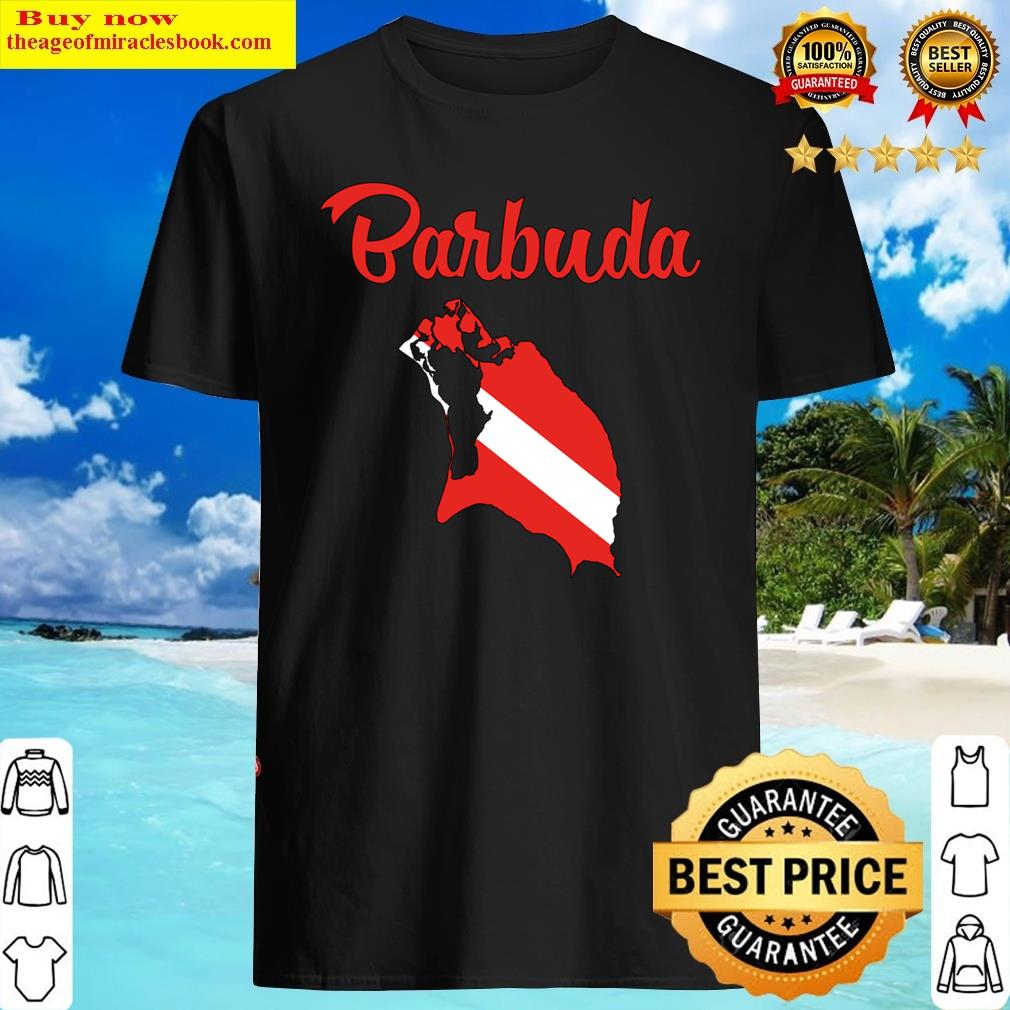 Barbuda – Diver Down Flag – Scuba Diving Vacations Shirt